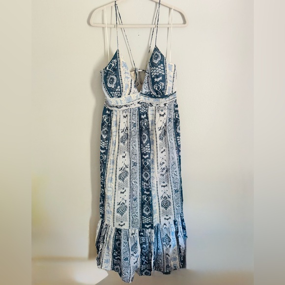 Abercrombie & Fitch Dresses & Skirts - NWT Abercrombie & Fitch Bra-Free Flowy Tie-Back Maxi Dress